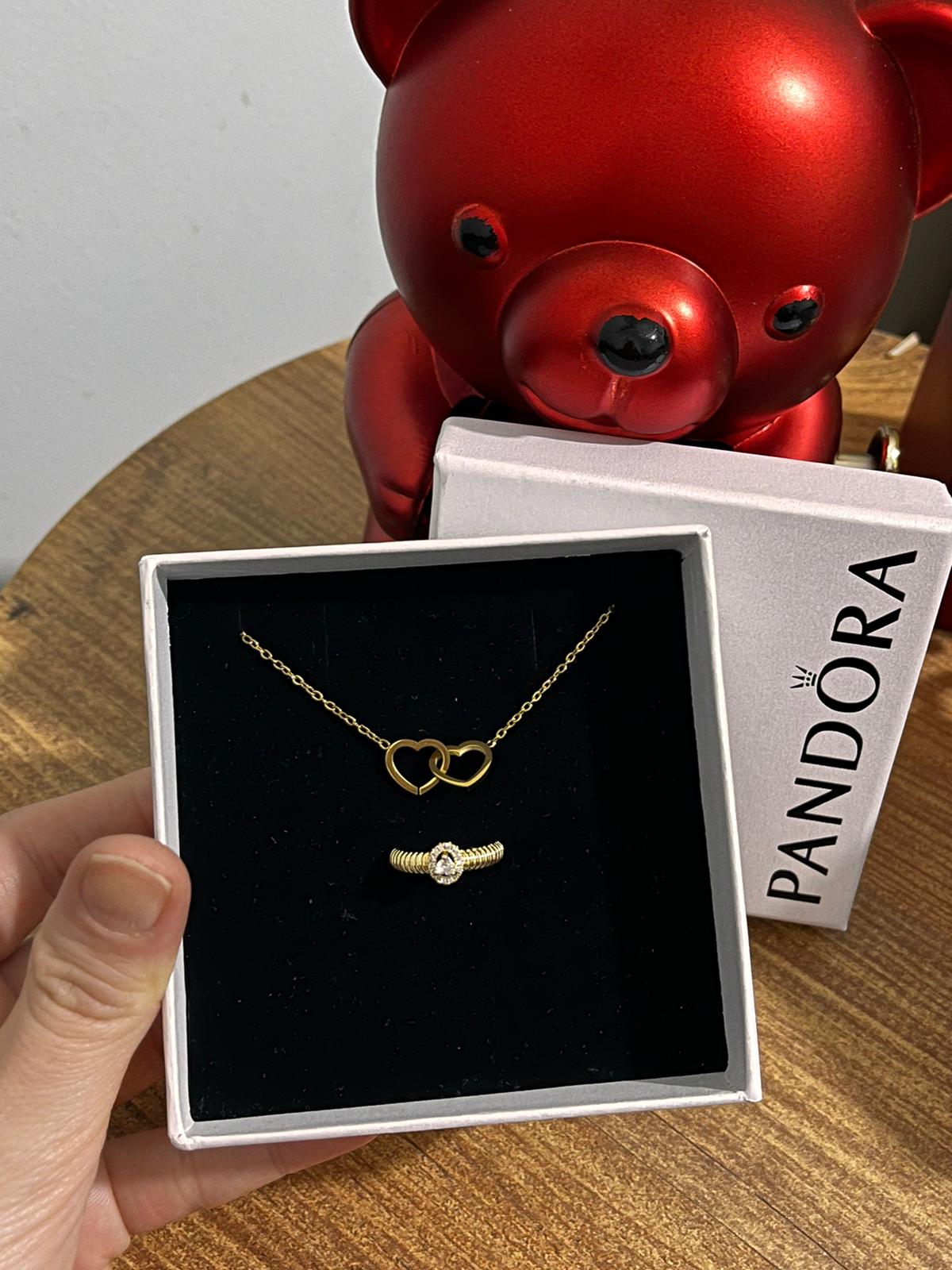 Pandora Kutusu ve Çantasında kolye+yüzük
