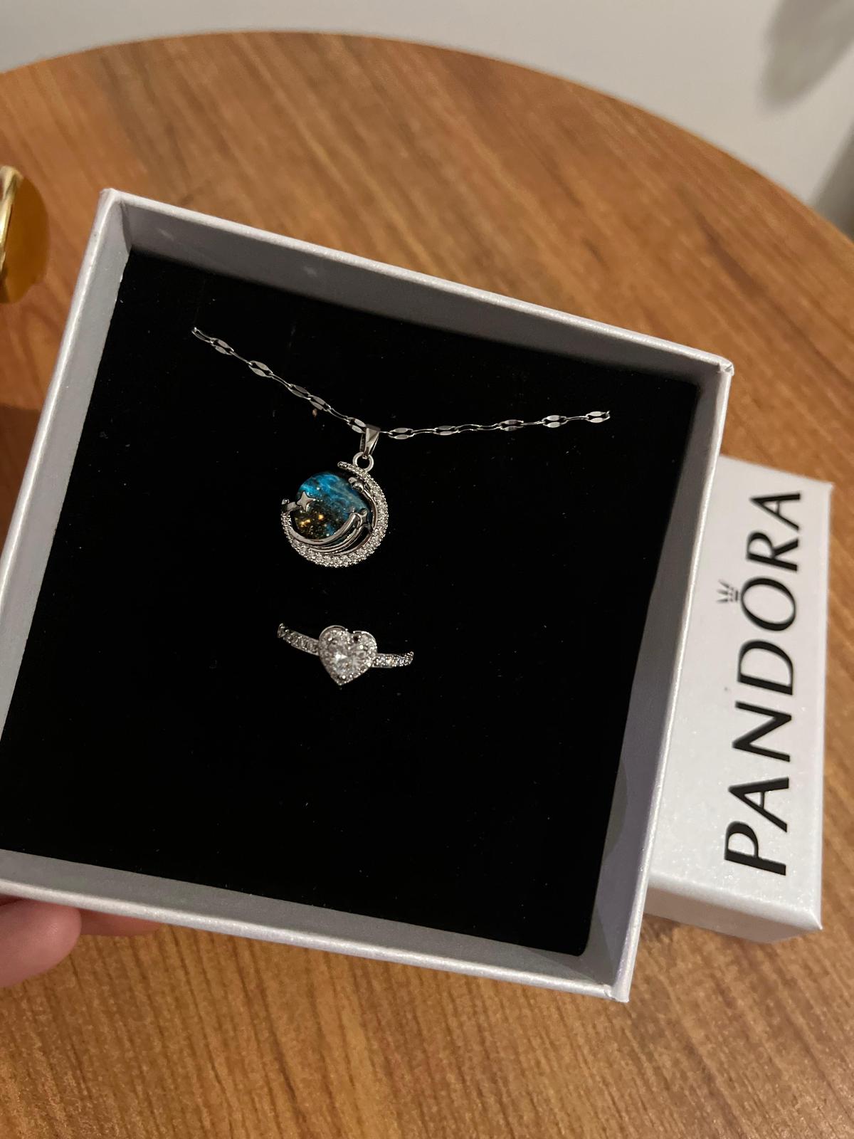 Pandora Gökyüzü Yüzük Seti