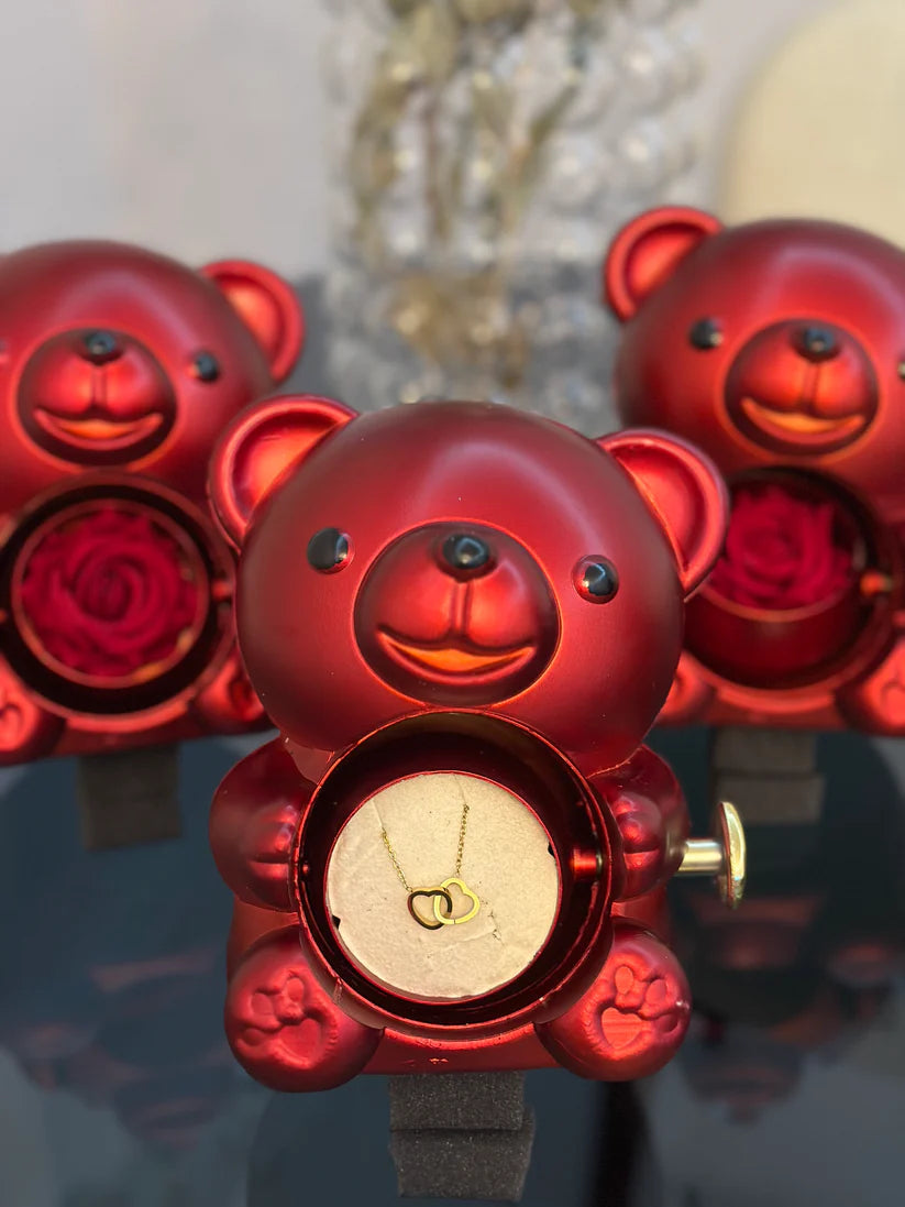 14 AYAR ALTIN KAPLAMA ÇİFT KALP KOLYE