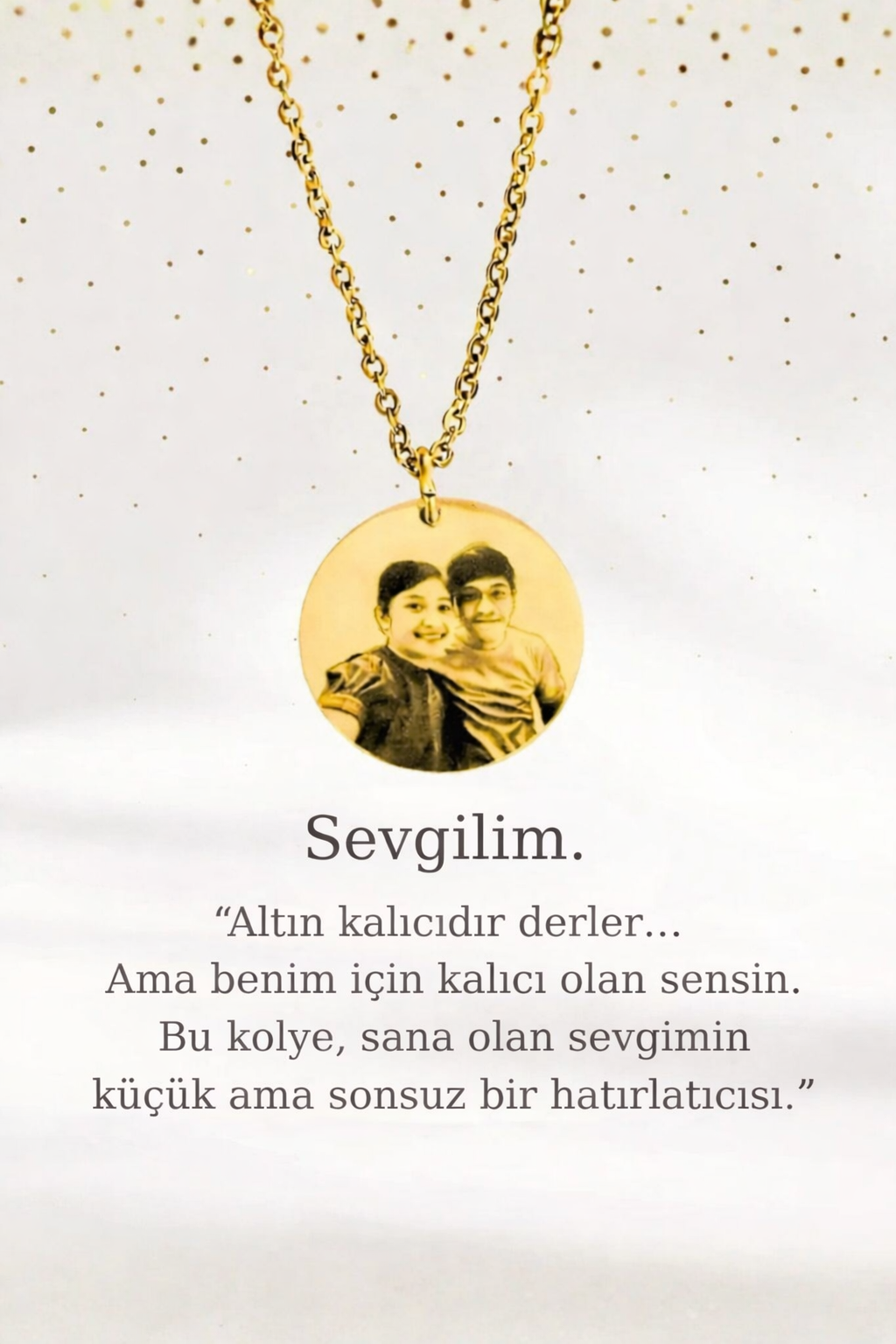 ✨ Kişiye Özel Lazer Çizim Fotoğraflı Kolye✨